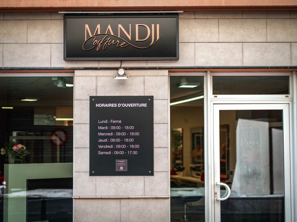Mandji Coiffure Albi - site internet & community manager ©Infinity Graphic